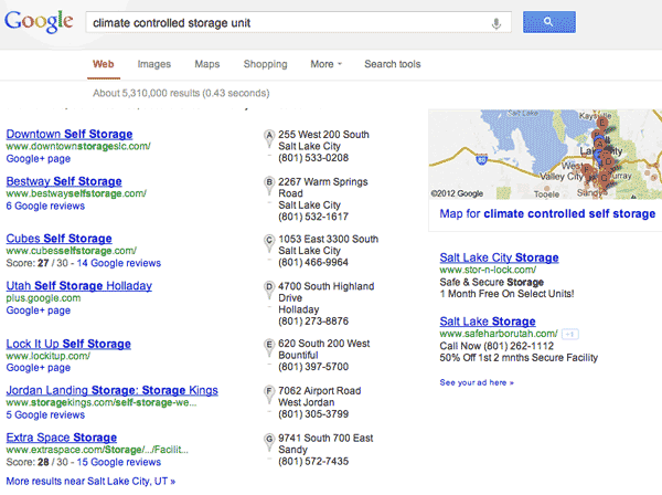 Google Search Climate Controlled Storage Unit